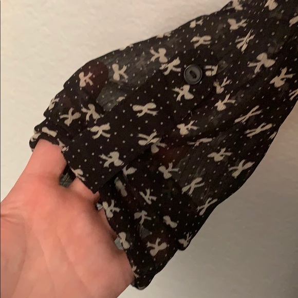 See through bow blouse - Picture 4 of 5